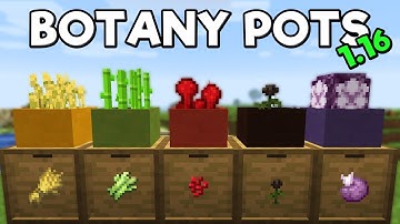 Botany Pots Mod Spotlight - Minecraft 1.16.3