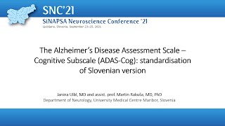 Ulbl J: The Alzheimer’s Disease Assessment Scale–Cognitive Subscale (ADAS-Cog): standardisation  ...
