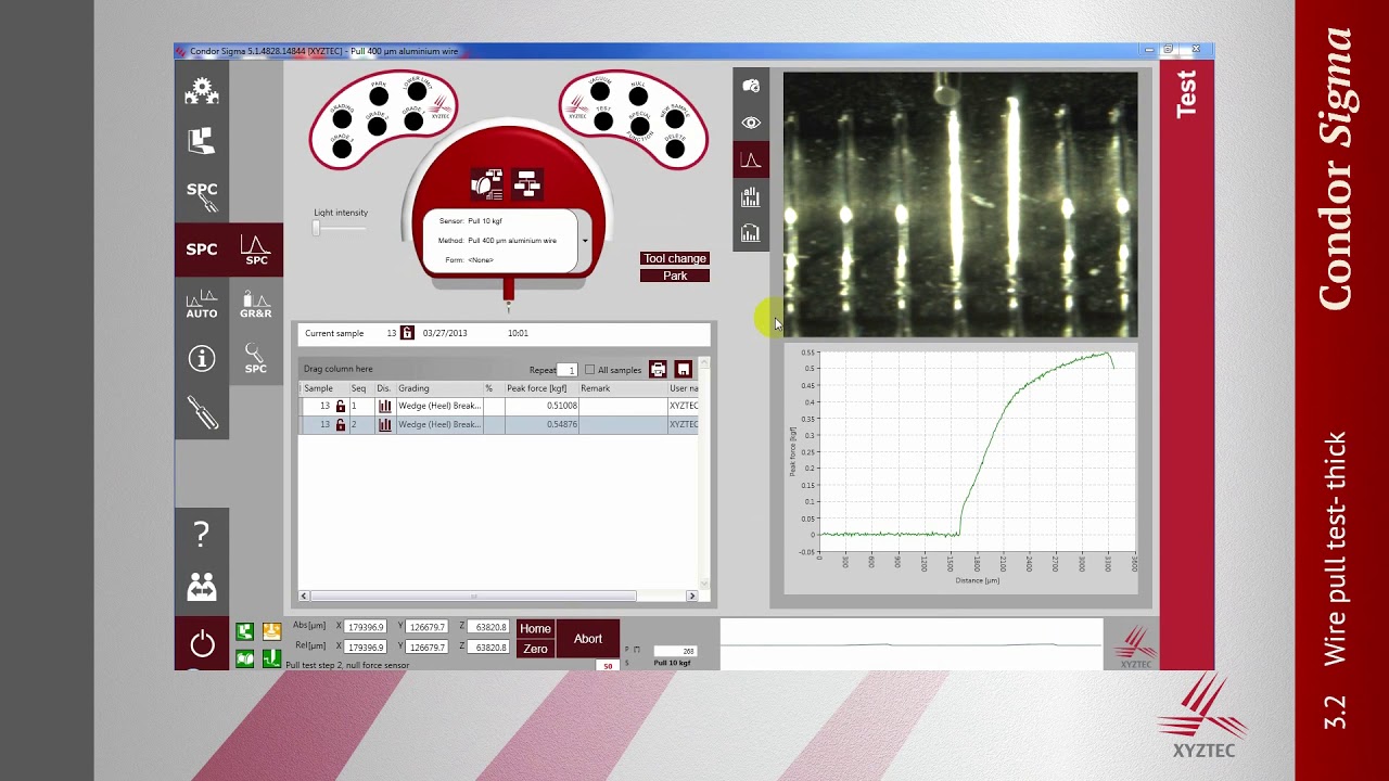 Wire pull test - thick wire - YouTube