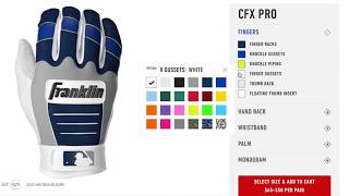 Design Your Own Custom Franklin Batting Gloves