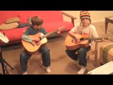 Jack and Lucas Playing Guitar