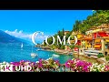 Lac de cme italie 4k  film de relaxation panoramique avec musique relaxante et vido nature ultra