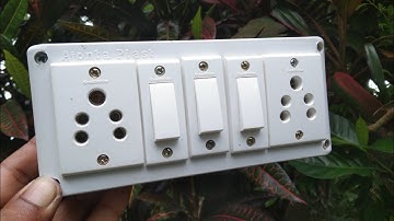 3 button 2 socket connection kaise kare | board wiring