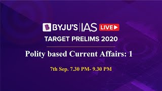 Free Crash Course: Target Prelims 2020 | Polity based Current Affairs:1 screenshot 5