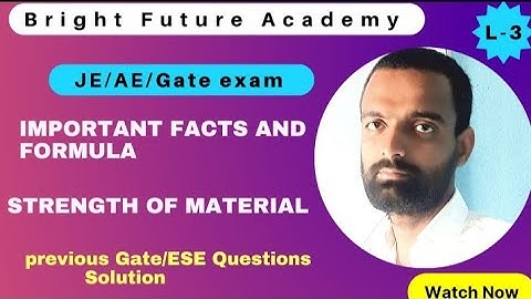 strength of material for mechanical engineering|PY GATE question solution|@brightfutureacademy