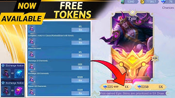 SURPRISE BOX TOKEN EVENT AVILABLE / GET YOUR FREE SKIN NOW🔥#mobilelegends #freeskins