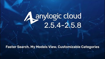 AnyLogic Cloud 2.5.4 - 2.5.8 | New Features Overview