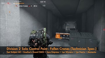 Division 2 Solo Control Point - Fallen Cranes - HD 1080p