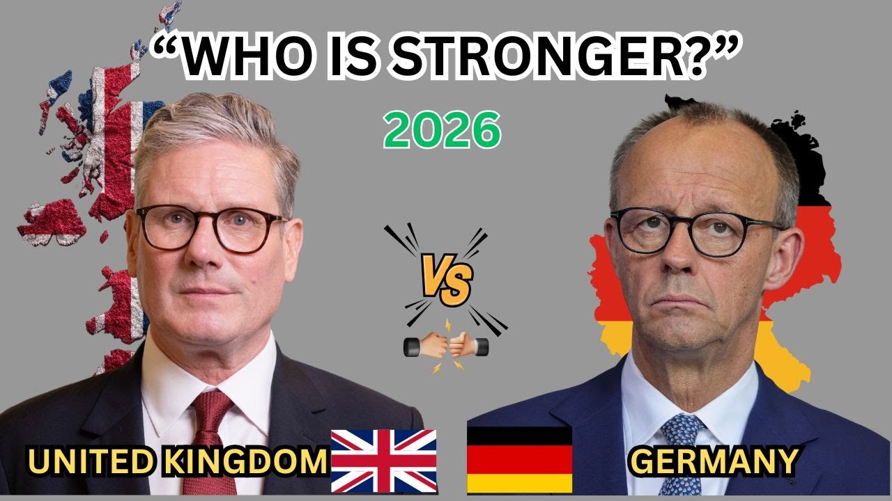 UK vs Germany (2026) 🇬🇧🇩🇪 | Economy, Military Power, GDP & Population Comparison
