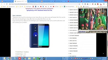 Symphony v141 Flash File Care Firmware Android 8.1 Ore FRP fastboot boot fix File.
