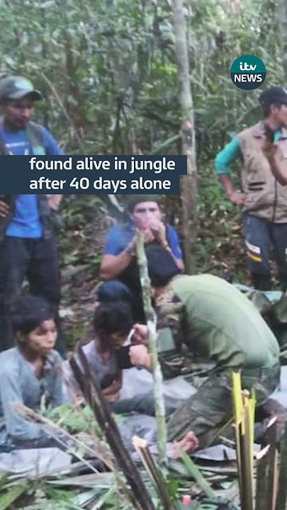 Four kids survive 40 days in jungle after plane crash #itvnews #colombia