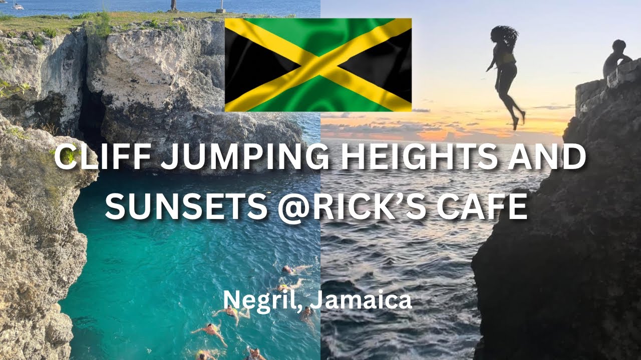 3 Most Common Cliff Jumping Heights Sunset at Rick’s Cafe in Negril