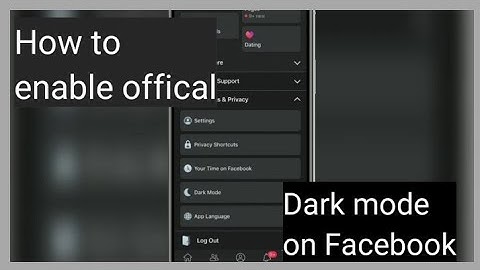 How to enable offical dark mode on Facebook application without root on any android Device