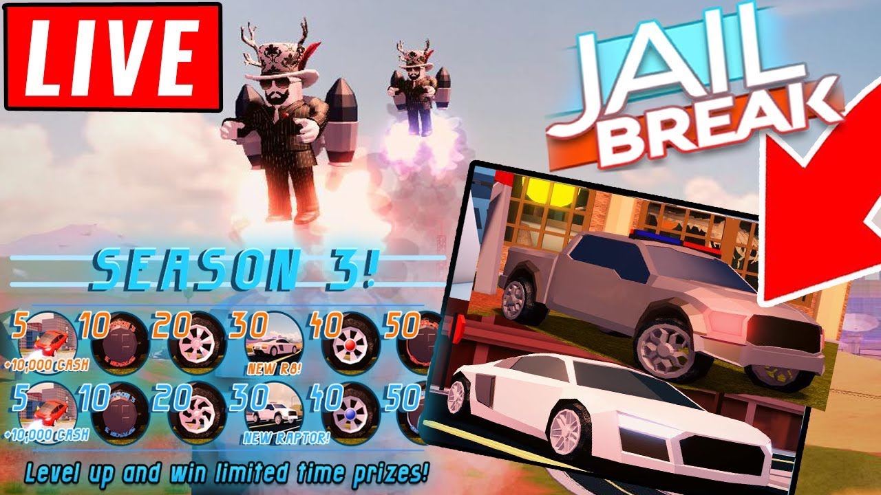 Jailbreak Season 3 Tonight New Update Roblox Jetpacks New Police Crim Cars And More Youtube - roblox jailbreak new season 3 update jetpack youtube