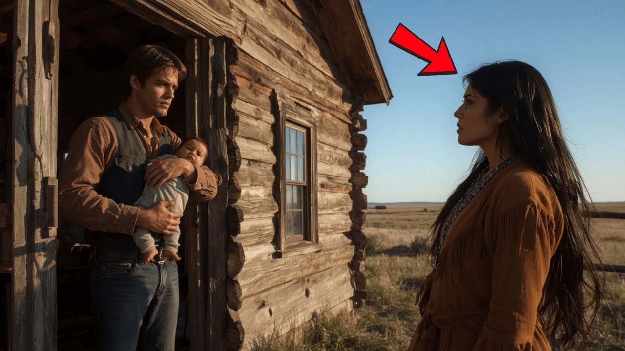 Dziecko wdowca-kowboja płakało… Apaczka zapukała: „Zaopiekuję się wami obojgiem.