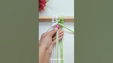 Macrame Wall Hanging Design 🌿 #macrame #design #shorts #trending