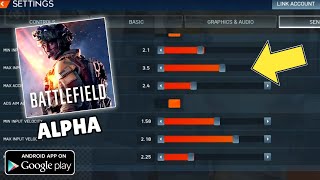 Battlefield Mobile Gyroscope, All sensitivity and settings | ALPHA TEST screenshot 2