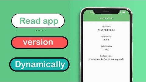Read App Version from Pubspec yaml