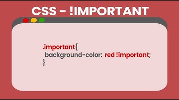 CSS !important Rule Explained | When & How to Use It (with Examples) lesson - 24