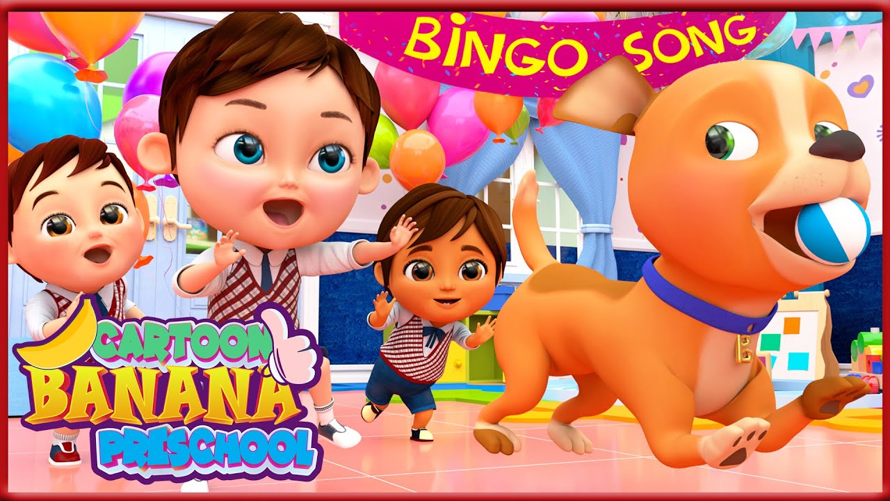 Любимый Пёсик Бинго 🐶 Развивающие Песенки Для Детей Banana Cartoon Preschool YouTube
