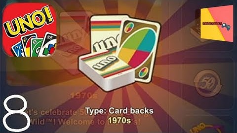 UNO Mobile - Gameplay Walkthrough Part 8 - UNO 1970s deck (iOS, Android)