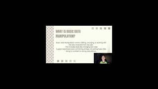 PROCESSING USER INPUT AND BASIC DATA MANIPULATION