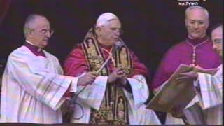Wybór Benedykta XVI. Pierwsze słowa do wiernych