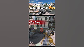 TIPS you "MUST" know about Call of Duty Mobile😍#codm#callofdutymobile#shorts#shortsfeed