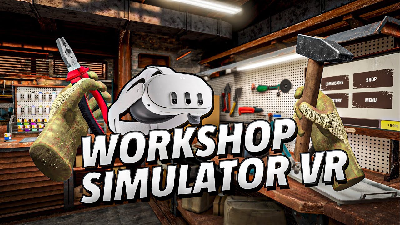 Workshop Simulator VR - Meta Quest 3 Gameplay | First Minutes [No Commentary]