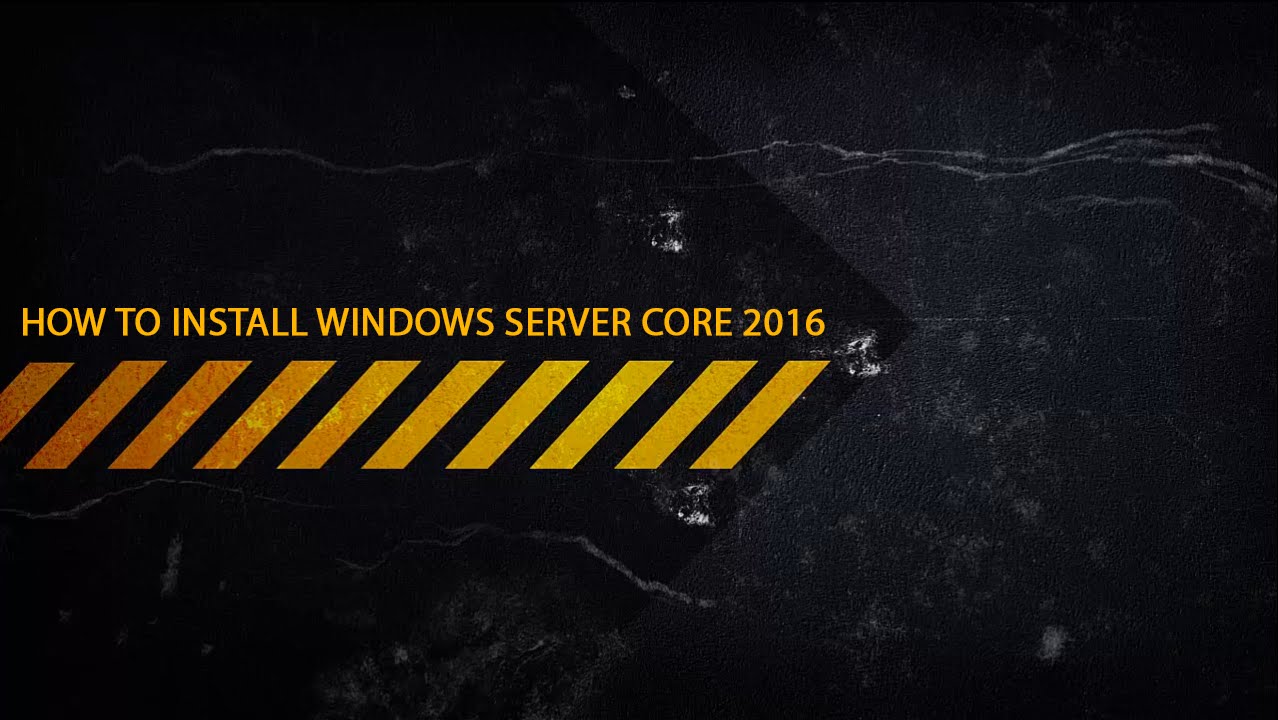 How to install Windows Server Core 2016 (Technical Preview 2) - YouTube