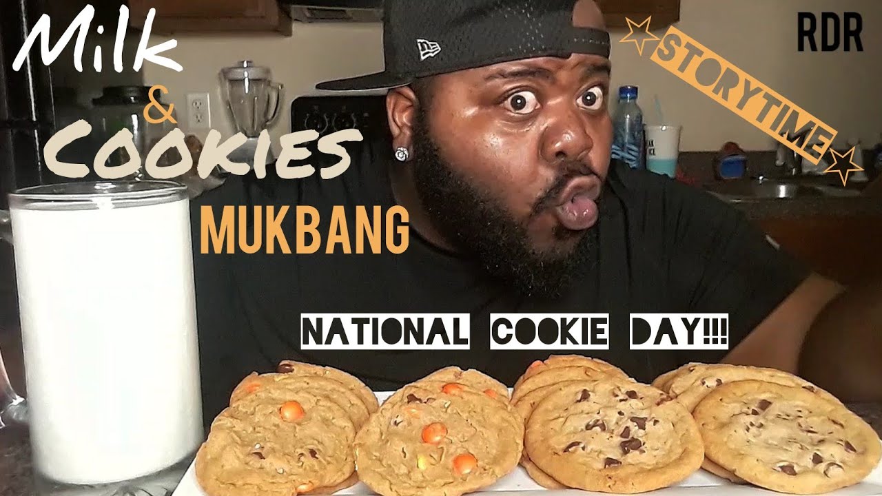 ☆Молочно-печенье Мукбанг☆🍪(StoryTime)Национальный ДЕНЬ ПЕЧЕНЬЯ!!!