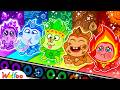 5 Little Elements with Baby: Fire, Water, Air and Earth | Cartoons For Kids | Wolfoo Family