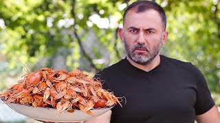 Fried Crayfish - The Best Cooking Recipe GEORGY KAVKAZ