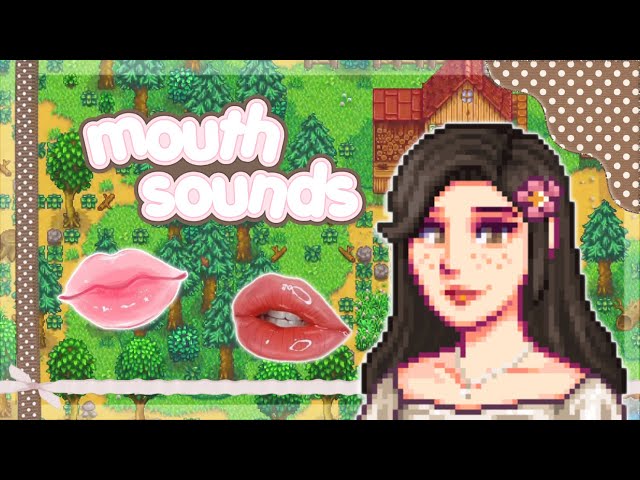 ꒰ 𑣲stardew asmr 🌸 ꒱ 30 MINUTES of layered mouth sounds ♡ cozy stardew gameplay! ‧₊˚