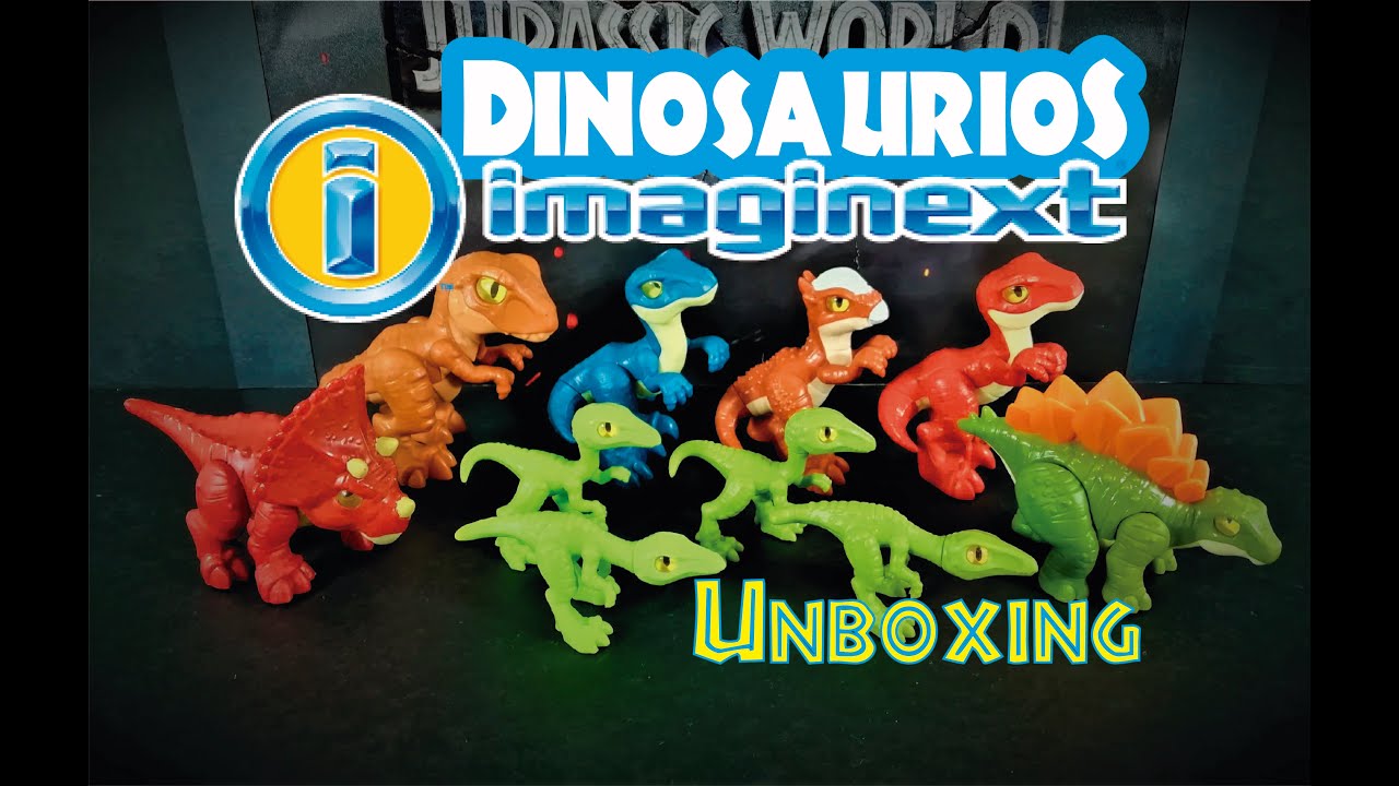 NEW Jurassic world Imaginext Dinosaurs | Dinos imaginext | Parque jurasico | mattel dinosaurs - YouTube