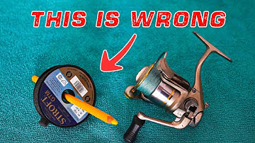 How to Spool a Spinning Reel without Line Twists! Best way to spool the fishing reel.