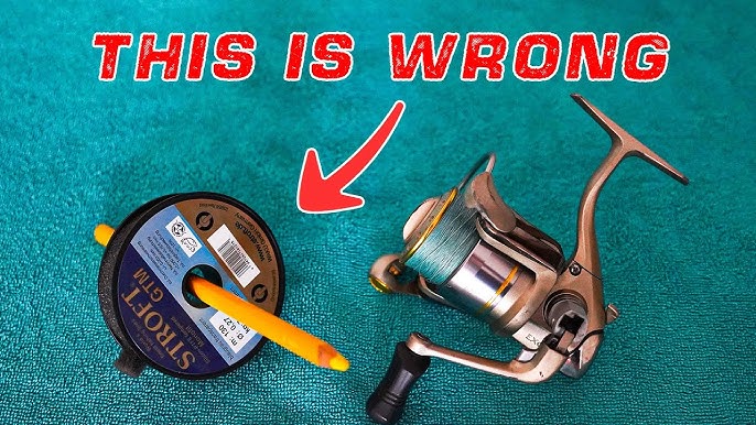 A better way to attach fishing line to reel 