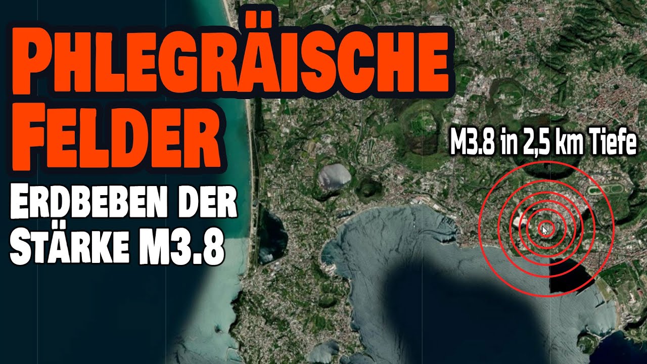 Phlegräische Felder - Erdbeben M3.8 in 2,5 km Tiefe - YouTube
