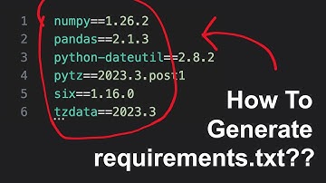 How To Generate REQUIREMENTS.TXT For Your Python Project (STEP BY STEP GUIDE)