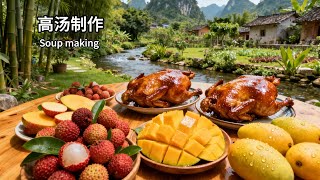 Braised Chicken Series Technical Tutorial, Method for Making High Soup卤鸡系列技术教程，高汤的制作方法#农村美食课堂#food
