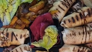 شاورما دجاج  مع طريقة تحضير المايونيز.chicken shawarma