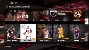 NBA 2k20 Kobe Bryant Build