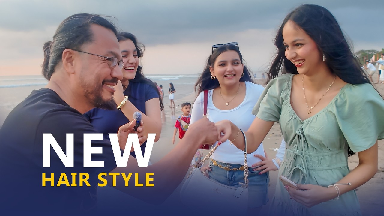 Подстригся у парикмахера Али на пляже Семиньяк, Бали