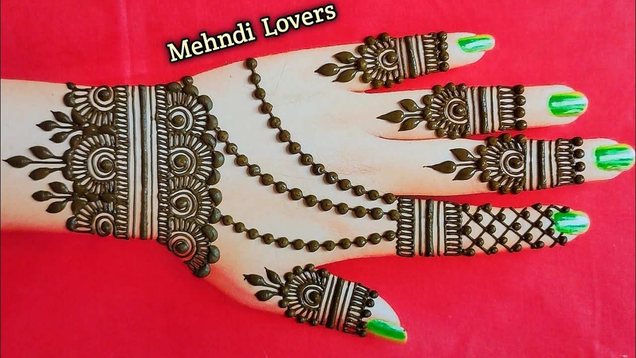 Wedding Bridal Henna Mehndi Design||Simple Easy Full Hand Bridal Arebic Mehndi Designs||Easy Mehndi