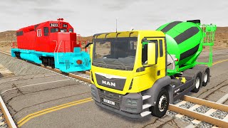 TRANSPORTING PIXAR CARS & FRUITS WITH COLORED & JOHN DEERE vs CLAAS vs TRACTORS - BeamNG.drive