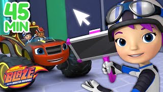 Gabby's Mechanic Missions! w\/ Blaze \& AJ | 45 Minute Compilation | Blaze and the Monster Machines