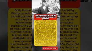 She met him at 18 — for 60 years he never appeared publicly #DollyParton #love #devotion