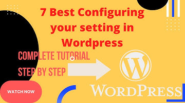 7 BEST Wordpress Settings Tutorial | after installing wordpress   #important wordpress sitting
