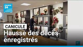 Canicule : dans les pompes funèbres, une augmentation des décès enregistrés • FRANCE 24