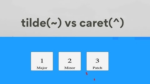 Frontend interview question | caret vs tilde in package json